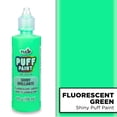 thumbnail image 3 of Tulip Puff Dimensional Fabric Paint, Fluorescent Green, 4 fl. oz., Nontoxic, Liquid, Permanent, Flexible, Machine Washable, 3D Texture, 3 of 6