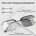 Horivan Smart Auto Focus Reading Glasses with HD Lenses Lightweight Adjustable Eyewear for Men Women Office Reading
