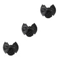 thumbnail image 3 of Decodeary Professional Hair Plate Mesh Pocket Practical Snood Net Elegant And Professional Two Bows-black 3Set, 3 of 6