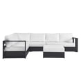 thumbnail image 4 of Modway Tahoe 5-Piece Sectional Sofa Set in Gray White, 4 of 11