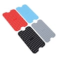 thumbnail image 4 of 4 pièces doublures de friteuse à air tapis de friteuse à air réutilisables en silicone antiadhésif résistant à la chaleur doublures de panier à vapeur tapis de friteuse à air tapis découpable avec tab, 4 of 14