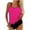 Hot Pink-womens tankini swimsuits with shorts, variant on Brnmxoke Cowgirl Tankini Swimsuits for Women Tummy Control Early Spring Bathing Suit Back Crossing Modest Cut Out Beach Swimwear Outfits Hot Pink,XXL