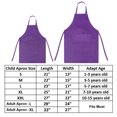 thumbnail image 2 of TOPTIE Cotton Canvas Kid & Parent Cooking Aprons and Chef Hat Set, 2 of 7