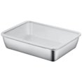 thumbnail image 1 of Stainless Steel Food Container with Lid, 10x7.9x2.2" Stackable Meal Prep Box, Leakproof Airtight Storage Box for Fridge, Oven-Safe Storage Container, 1 of 5