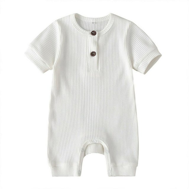 Newborn Baby Short Sleeve Knitted Romper One-Piece Clothes