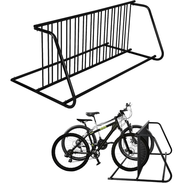 BeesClover Floor Bike Rack, Bicycle Floor Parking Stand, All-Steel Garage Bike Rack, Storage Stand for Streets, Yards & Bike Events