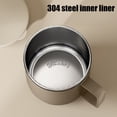 thumbnail image 4 of Dvkptbk Tasse à Couvercle Plat en Acier Inoxydable 304 400 ml Tasse à Café Isolée avec Poignée et Couvercle Tasse à Café Thermique à Double Paroi en Acier Inoxydable sous Vide, 4 of 6