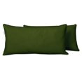 thumbnail image 1 of VargottamIndoor/OutdoorPolyester FabricLumbarPillowCover,All-Weather Waterproof Rectangular Cushion Case for Patio Furniture,16" x 24"Set of 2-Dark Green, 1 of 7