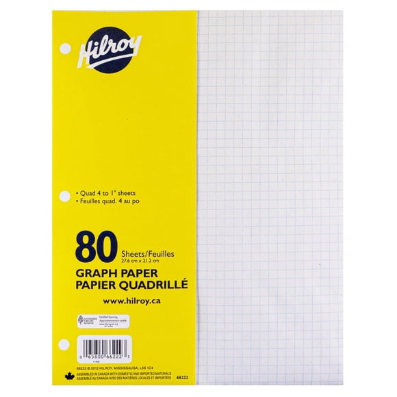 Hilroy® Refill Paper Graph, 80 Sheets