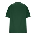 thumbnail image 4 of Plebaso T-Shirts Surdimensionnés pour Femmes 2025 Manches Courtes Hauts Amples Col Rond Décontracté Uni T-Shirts Basiques pour Femmes, 4 of 5