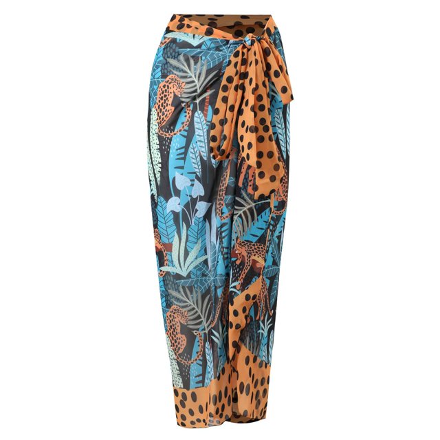 Nouvelle Robe de Plage Aguichant Imprimée Rétro Maillot de Bain Jupe Longue Tenue de Fête Tenue de Plage Été