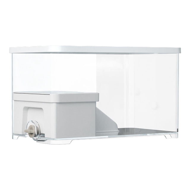 Bunblic Turtle Tank Aquarium Turtle Terrarium Bottom Drainage Terrapin Feeding Box Hatching Area with Sturdy Reptile Habitat With