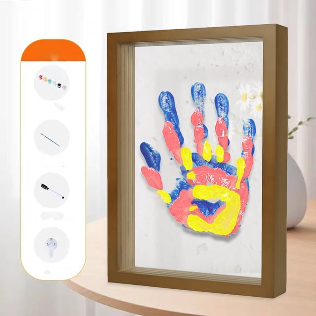 Family Handprint Kit Couple Handprint Photo Frame DIY Handmade Palm Style Children's Day Gift For Girlfriend Handprint Painting 5ml