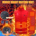 thumbnail image 1 of Gilet Chauffant pour Femmes, Rechargeable par Usb, Lavable, Gilet Chauffant Sans Manches à Imprimé Floral pour Ski, Camping, Randonnée, Gilet Chauffant pour Hommes, 1 of 1