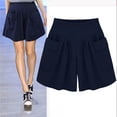thumbnail image 2 of Womens Plus Size Shorts Tie Dye Boho Ruffle Short Pant Slacks Elastic Waisted Summer Vacation Wide Leg Pants Short, 2 of 6