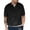 Noir, variante sur AherBiu T-Shirts pour Hommes à Col en V Décontractés Amples T-Shirts d'Été à Manches Courtes Confortables à Col à Revers T-Shirts Hauts