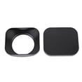 thumbnail image 2 of Metal Square Lens Hood, Aluminium Alloy Lens Shade with Cap, Scratch Proof Lens Hood Protector Easy to Install for SLR Cameras DSLR Cameras, 2 of 7
