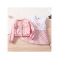 thumbnail image 3 of xiaxaixu Baby Floral Buttons Coat Sleeveless Round Neck High Waist A-Line Midi, 3 of 9