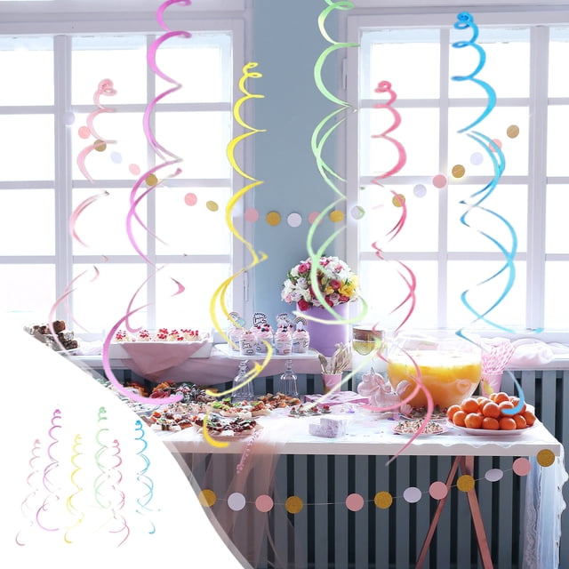 UsRHHA Colorful Party Streamers 12Pcs, Bohemian Style Ribbons for Festival Parties Decorations, Holiday Party Decor Supplies