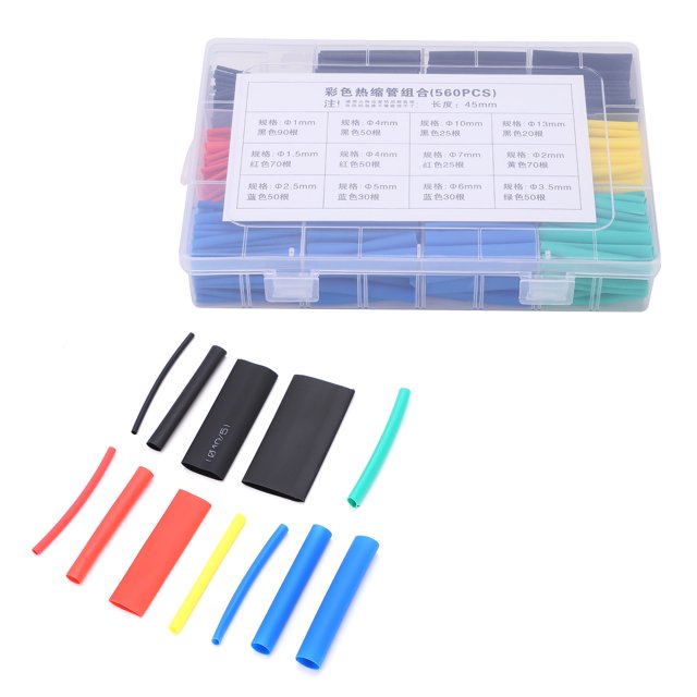 Waterproof Heat Shrink Tube, Electric Tool Heat Shrinking Tubing Set for Shrinkable Tube for Electronic Components