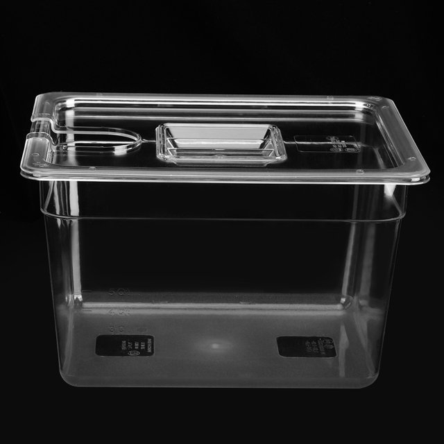 Récipient sous Vide Pliable à Charnière avec Couvercle, avec Repères de Calibration Récipient sous Vide, Cuisson pour la Maison