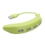 Usb Hub for Laptop,4-Port Usb Splitter 1 in 4 Mini Banana Hub,Usb Splitter for Laptop,4 Port Usb Hub,Usb Hub Splitter