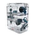 thumbnail image 4 of Rody3 Trio Cage pour Hamster - 3 Étages - Bleu - 41 x 27 x 53 cm, 4 of 5