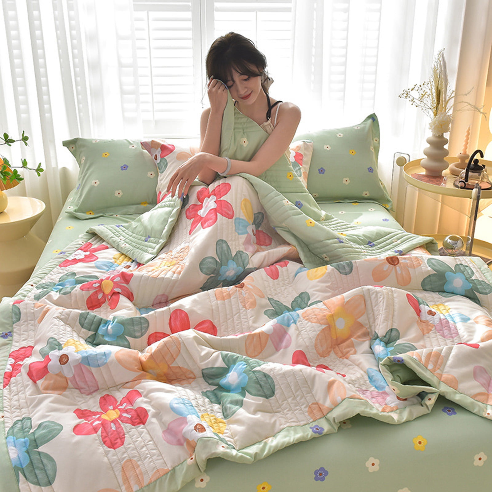 Infidev Cool Blanket Conditioning Comforter-Summer Outing Bedroom Napping 1.5m X 2.0m Cool Comforter Clearance Item