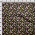 thumbnail image 4 of oneOone Velvet Orange Fabric Tropical Abstract Craft Projects Decor Fabric Printed by The Yard 58 Inch Wide, 4 of 4