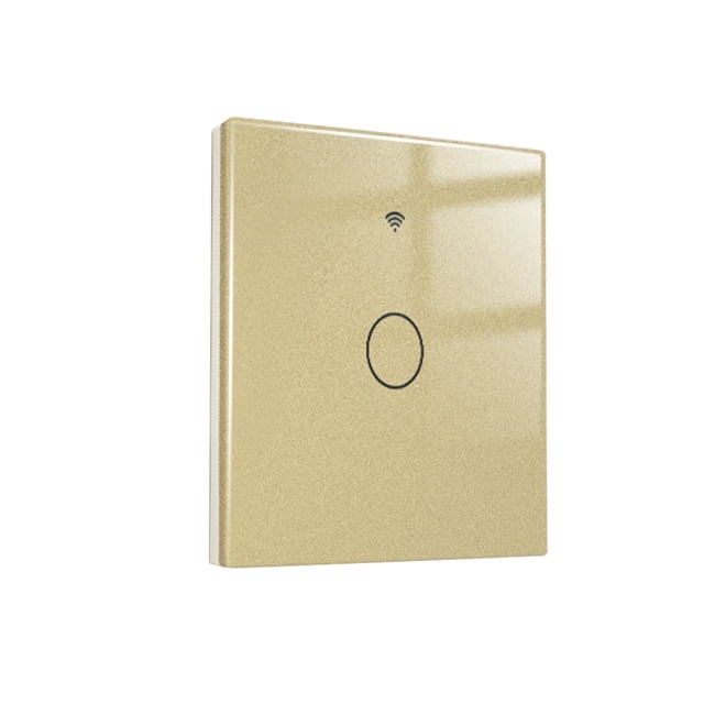 Wweixi Tuya Smart Light Switches App Remote Control Panel Voice Timing Module Household Office Living Room Gold