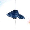 thumbnail image 2 of Shisuyan Japanese Style Wind Chimes Iron Hanging Fish Ornament Room Pendant Decor (Blue), 2 of 8