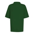 thumbnail image 4 of Yuyuzo Womens Short Sleeve T Shirts Summer Button Collared Business Casual Tunics Loose Fitted Basic Tees, 4 of 4