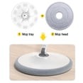 thumbnail image 3 of Microfiber Cotton Mop Head 9.65x9.65in Easy Install Machine Washable For Smooth Floors, 3 of 3