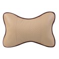 thumbnail image 3 of CARTTOU Car Seat Headrest Car Interior Pu Leather General-Purpose Breathable Car Bone Pillow Backrest, 3 of 7