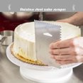 thumbnail image 4 of serony Stainless Steel Cake Scraper Cream Icing Smoothers Teeth Edge Cakes Decorating Sugar Craft Baking Accessory Household Tools 11*8cm Type 4, 4 of 9