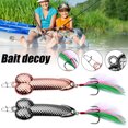 thumbnail image 2 of Metal Wobble Fish Lure Simulation Fish Scales Fishing Bait for Outdoor Lake Sea, 2 of 6