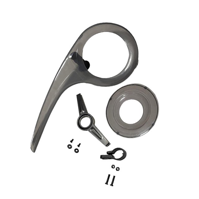 Portable Bike Chain Guard Cover Crank Durable for Outdoor Chain Guard Cover Riding Accessories Grey,Full Set