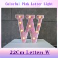 thumbnail image 2 of JilgTeok 5 Packs Colorful Light Up Letters LED Letter Lights for Proposal Statement Birthday Party Wedding Home Bar Decoration Scene Decorative Light Clearance, 2 of 3