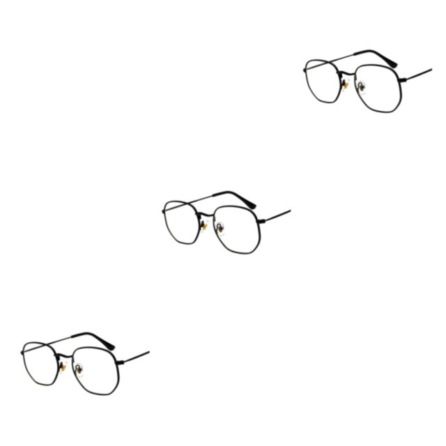 Redempat Fashionable Polarized Lens Small Frame Sun Glasses For Trendy Style black anti-blue 3Set
