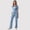 Light Blue, variant on Amzcrzy Scrubs for Women Set V Neck Short Sleeve Scrubs Tops for Women and Elastic Waist Drawstring Scrub Pants for Women Casual Comfy Solid Color Workwear with Pockets M
