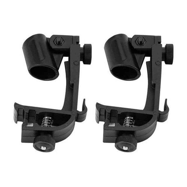 maskred 1 Pair Shock-proof Drum Bracket Locking Device Metal Plastic Microphone Stand