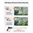 thumbnail image 3 of VEVOR Industrial Sprayer, 4.5 Gallons Large Capacity, Stainless Steel Concrete Sprayer with Ergonomic Handle & Removable Cart, 3 of 9