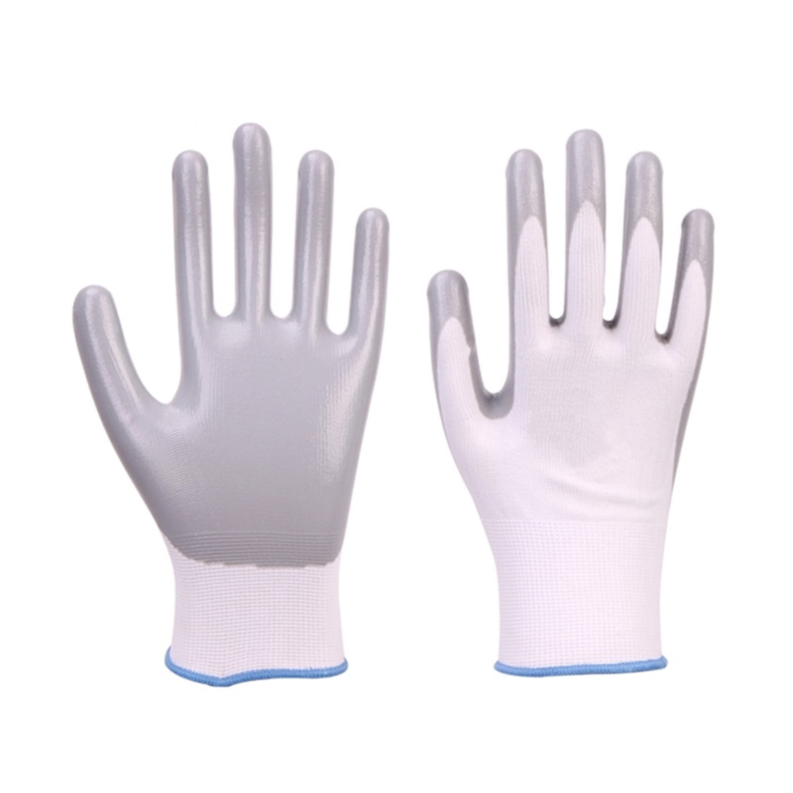 Work Gloves Red Polyester Nitrile Coated Waterproof Man Gloves for Work Hand Protective Construction Safety Work Gloves ,Wide Use