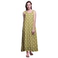 thumbnail image 1 of Bimba Robe de Nuit en Rayonne Imprimée pour Femmes, Sans Manches, Tenue de Nuit, Robe Maxi - m, 1 of 5