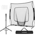 thumbnail image 1 of SPECSTAR 7x7Ft Baseball Softball Practice Net with Strike Zone Target Tee and Carry Bag, 1 of 10