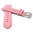thumbnail image 2 of Extra Long (XL) 22mm GT Rally Perforated Leather Watch Strap Band, Stainless Steel Buckle, 2 of 7