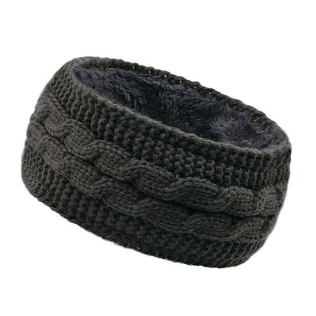 Fashion Autumn And Winter Pure Color Wool Knitted Hair Band Sports Headband