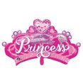 thumbnail image 1 of Anagram 32 Princess Ballon en Mylar en Feuille avec Couronne et Gemme, Multicolore, 1 of 2