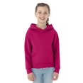 thumbnail image 1 of Jerzees Youth NuBlend Pull Over Hooded Sweatshirt, L, Cyber Pink, 1 of 8