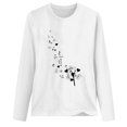 thumbnail image 2 of T-shirt Décontracté Imprimé à Manches Longues et Col Rond pour Femmes, 2 of 5